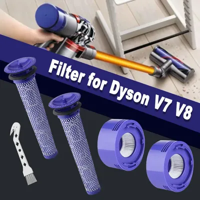Filter für Dyson V7 V8 Akku-Staubsauger, Ersatz-Vorfilter und Nachfilter-Zubehör, Ersatzteile Image