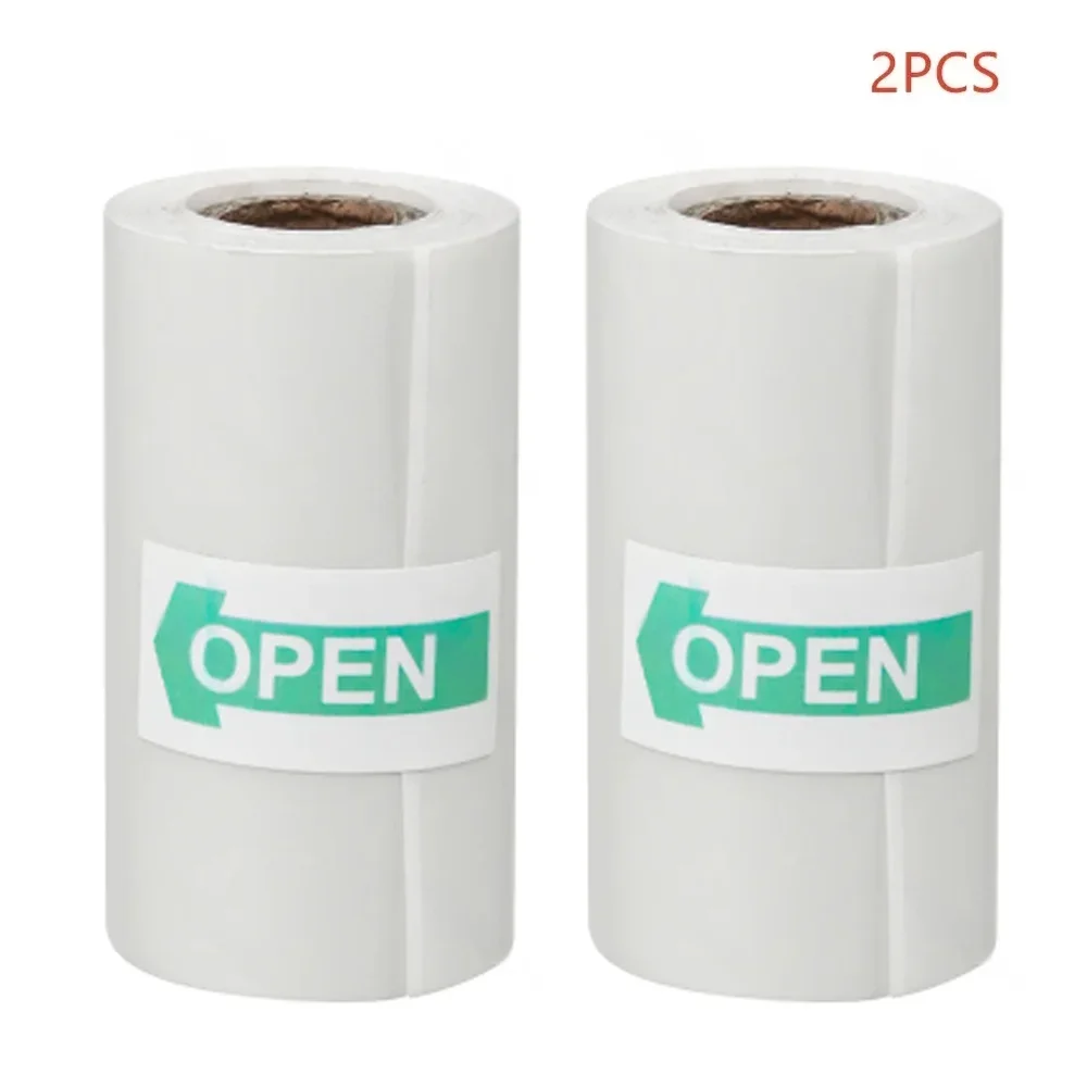 2/5/10pcs Mini drucker Papier transparentes Thermo aufkleber papier selbst klebender Drucker Papier drucker für Fotos Notizen 5,7x2,5 cm Image