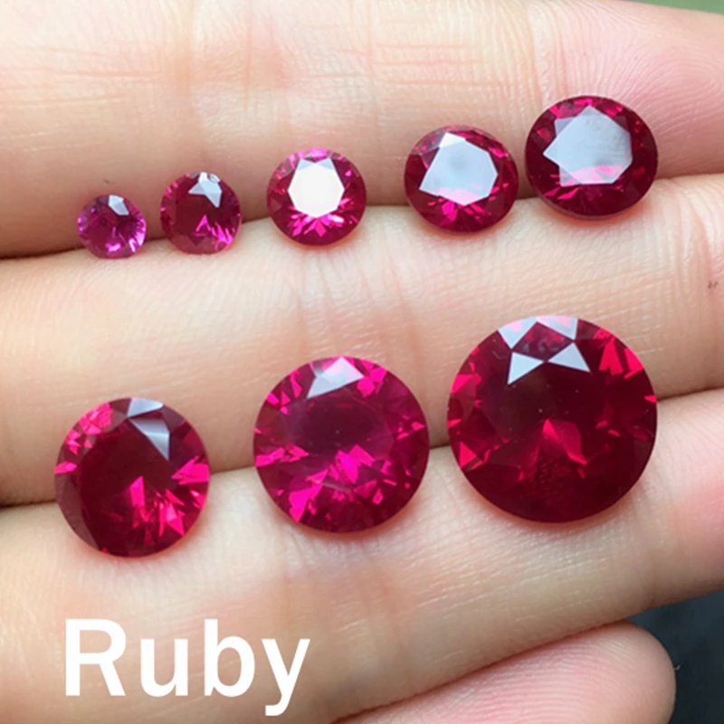 Aaaa großer roter rubin runder schnitt vvs gem 12,0mm 10,50 ct natürlich abgebaut sri-lanka granat rubin Image