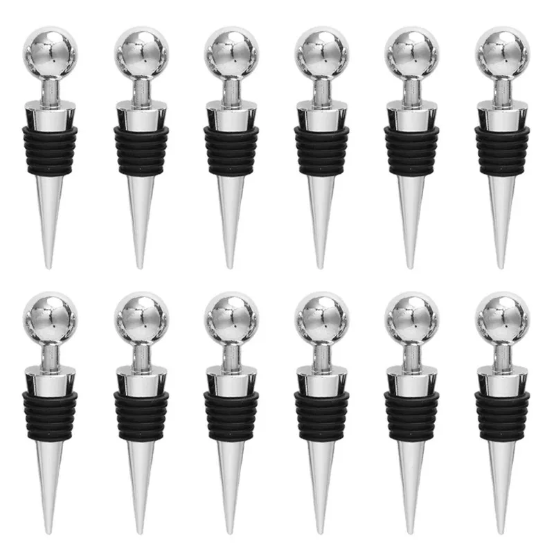 1/5/12 stücke Kunststoff Flasche Stopper Wein Lagerung Twist Cap Stecker Wiederverwendbare Vakuum Versiegelt Flasche Kappe Champagner stopper Geschenke Bar Werkzeug Image