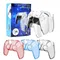 Für ps5 dualsense controller klare pc abdeckung ultra schlanke transparente schutz haut hülle für sony playstation5 gamepad zubehör