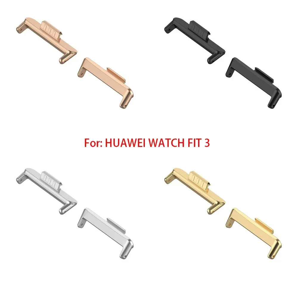 1 paar Adapter Für Huawei Uhr Fit 3 Armband Armband Edelstahl Stecker Armband Metall Verbindung Adapter 20mm Image