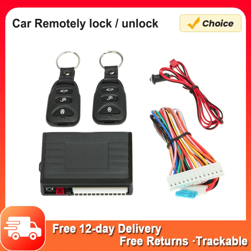 Universal Remote Central Control Box Kit Auto türschloss Keyless Entry System mit Kofferraum-Entriegelung knopf Auto aus der Ferne verriegeln und entriegeln Image