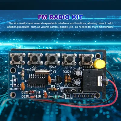 Wireless Stereo FM Radio Empfänger Modul Platine DIY Radio Empfänger Kit 76MHz-108MHz FM DIY Image