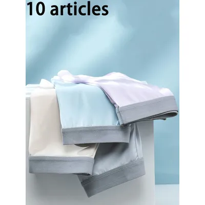 10 Paar Männer Höschen Männer Unterwäsche Boxershorts Männer Boxer Männer Ropa Innenraum Hombre Calzoncillos atmungsaktive Hombre Bambus Loch Image