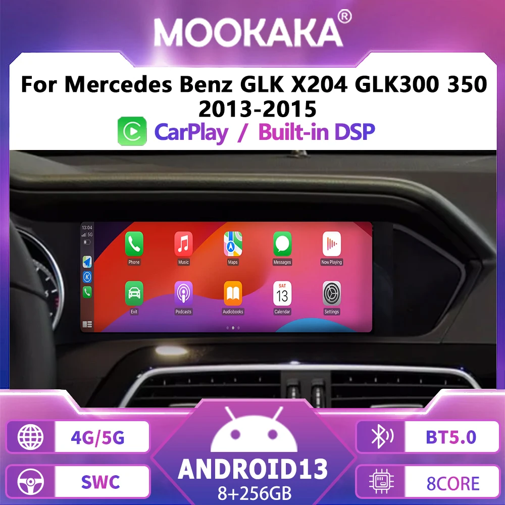Für Mercedes-Benz GLK 2008-2010 GLK X204 GLK300 GLK350 Android 10,0 Auto Radio Auto CD DVD Player stereo GPS Navigation kopf einheit