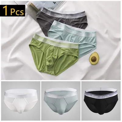 Mann Slips Herren Baumwolle gestreifte Slips Spandex Unterhose bequeme breite Gürtel Unterwäsche Shorts Slips Cueca Sexys Masculina Image