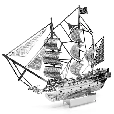 Black Pearl 3D Metallpuzzles für Erwachsene Kinder DIY Mecha Modellbausätze Blöcke Kämpfer Image