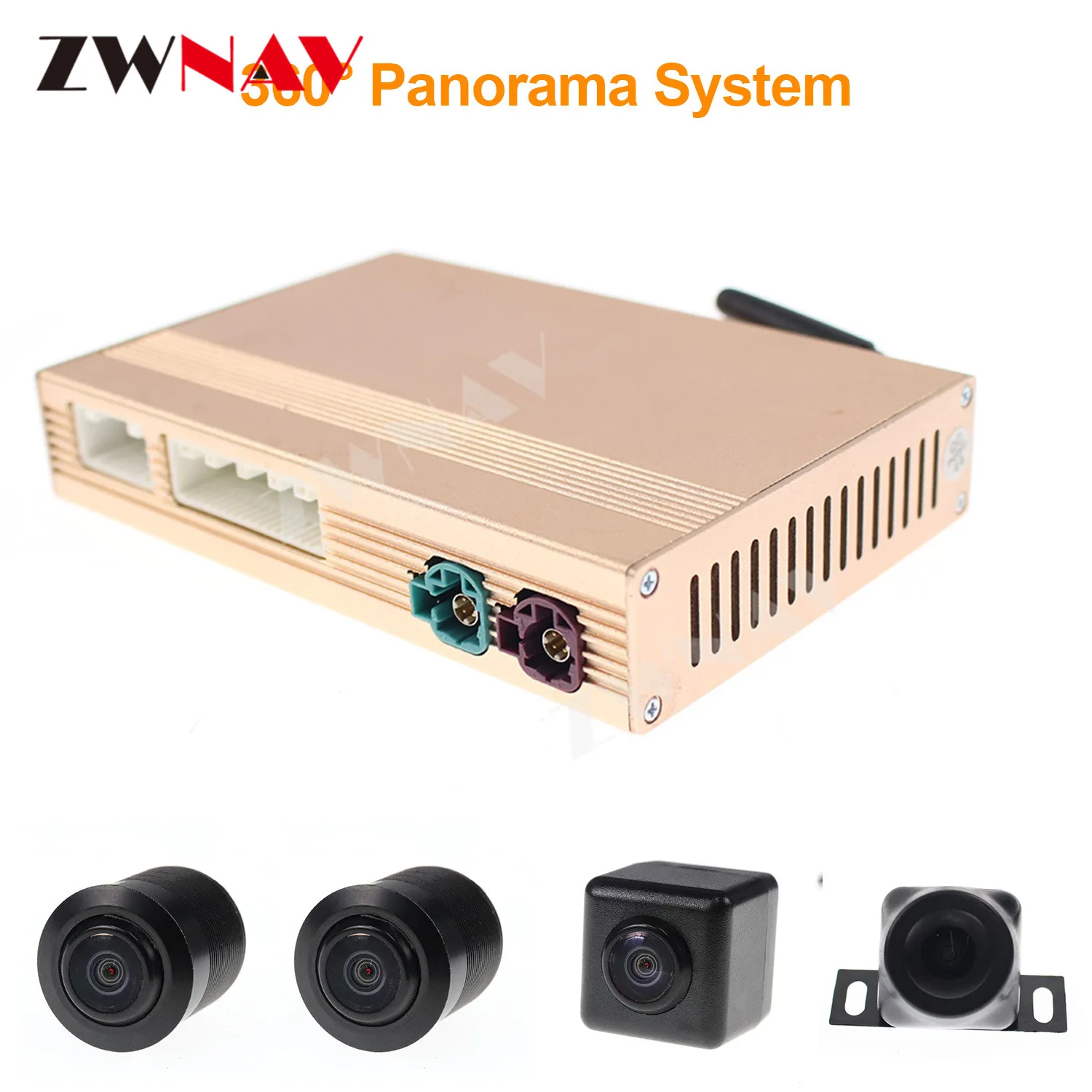 ZWNAV Auto Vogel Ansicht System 360 Grad Kameras 3D 4 Reverse Kamera Vorderseite Kameras Und Reverse Kamera Zurück Kamera system 360 Image