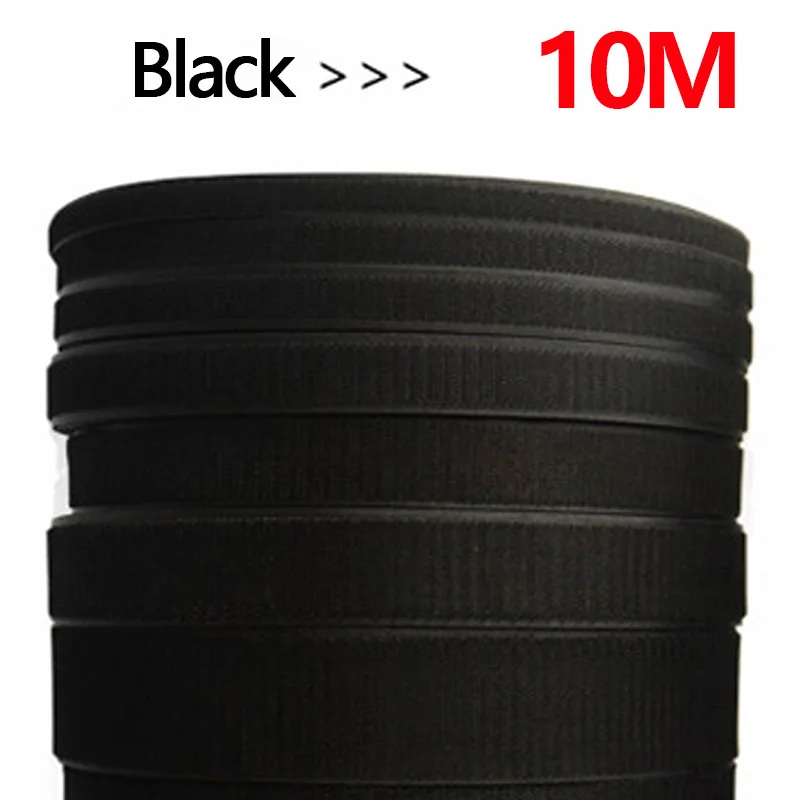 10Meter/Paar wieder verwendbare nicht klebende Klett bänder Magic Nylon Aufkleber auf DIY Zubehör 20/25/30/50mm breit nähen Image
