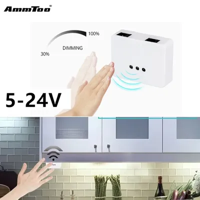 Hand Sweep Motion Sensor Smart Switch DC Weibliche 5V 12V 24V LED Dimmer Sensor Schalter Helligkeit Controller für Lampe Streifen Licht