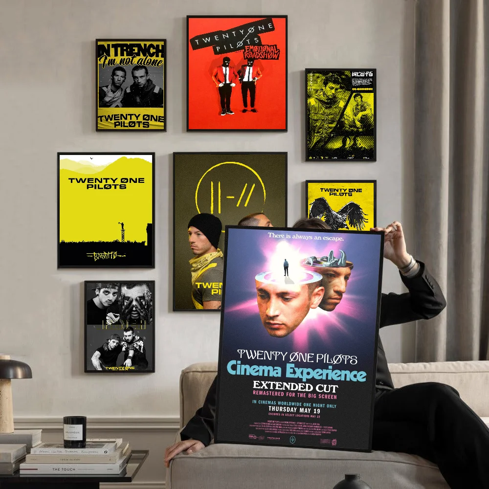 Einund zwanzig Piloten selbst klebende Kunst plakat ausgefallene Wanda uf kleber für Wohnzimmer Bar Dekoration Vintage dekorative Malerei Image