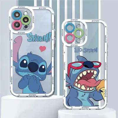 Disney niedlich und kindlich Stich Handy hülle für iPhone 11 15 Pro Max 7 8 plus 11 Pro XS Max 14 13