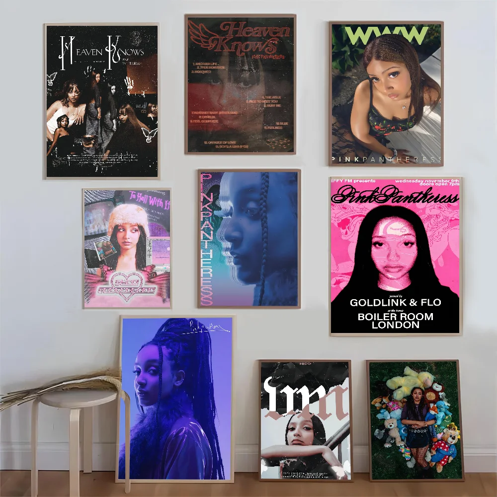 PinkPantheress Singer Selbstklebendes Kunstposter Whitepaper Drucke Poster Kunstwerk Ästhetische Kunst Wandmalerei Image