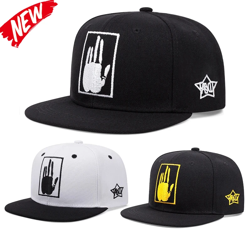 Herren bestickte Retro-Baseballmütze, Hip-Hop-Mode, Damen, Freizeit, Sport, Knopfhut, verstellbarer Cowboyhut