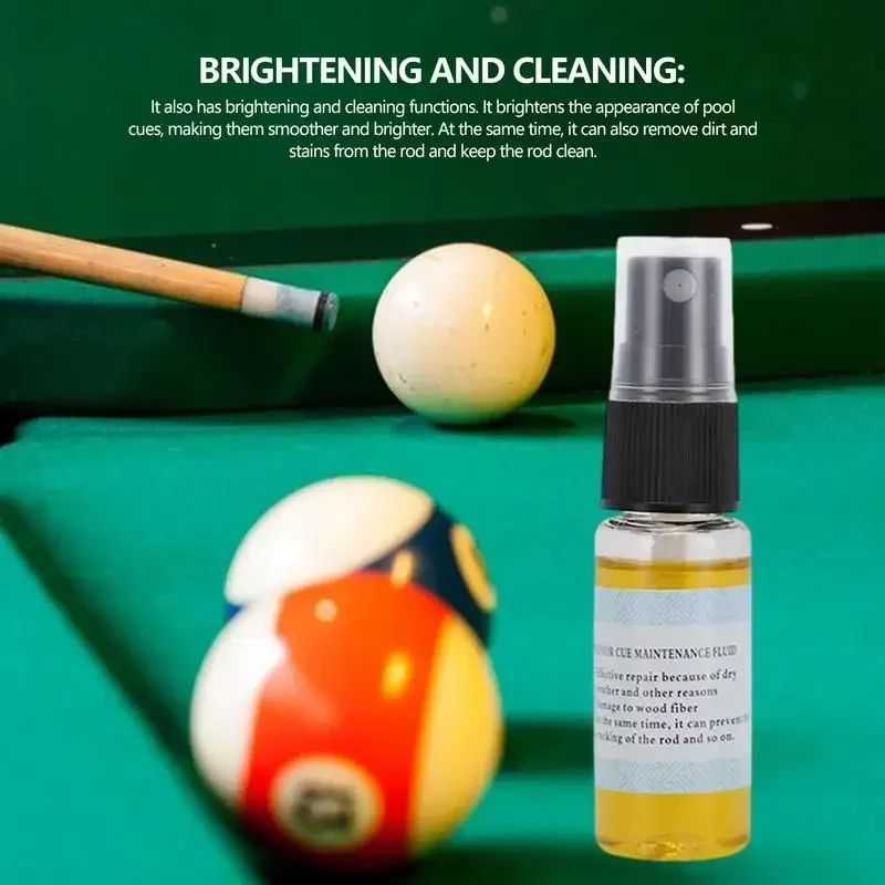 20 ml Snooker Club Lube Oil Club Maintenance Oil Billard Stick Lube Oil Billard Queue Cleaner & Conditioner Safety for Indoor Image