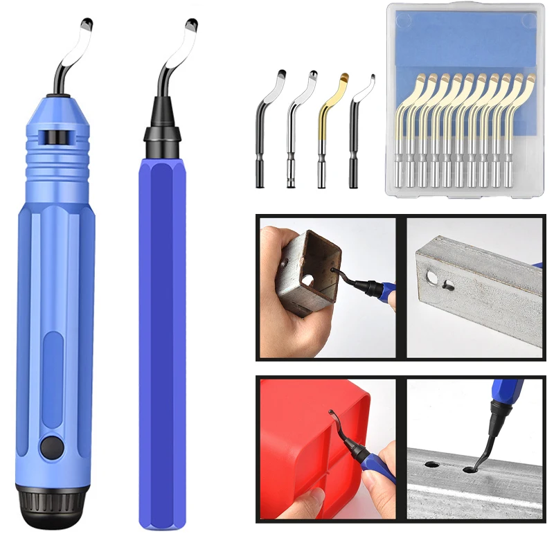 Multifunktion ales Trimm messer Entgratungs schaber Anfas vorrichtung für Stahl/Eisen/Kunststoff/Klein lochs chleifen Polieren 10St Image