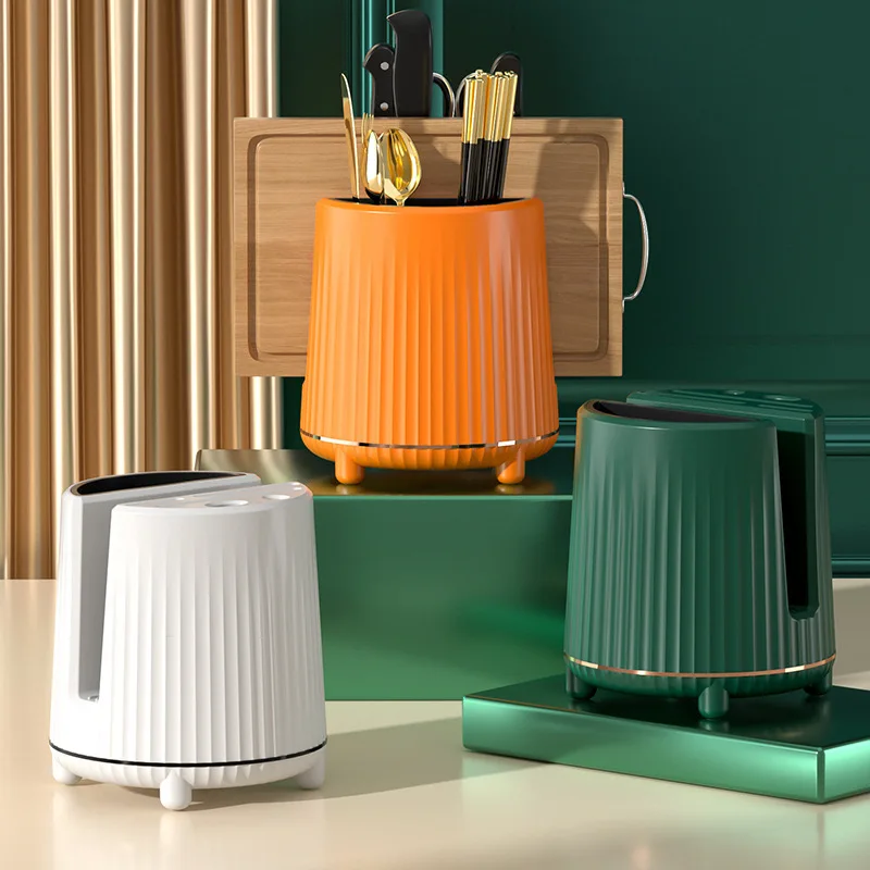 Rotations messer halter Ständer multifunktion ale Utensilien messer stehen abnehmbare Essstäbchen Besteck Utensilien Lagert ank Küchen werkzeug Image