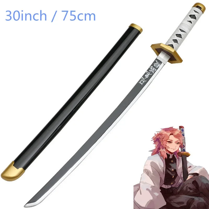 Kospy Sabito Dämonentöter: 75 cm Modellwaffe Kamado Tanjiro 30 Zoll Dämon Sayaer Bambus Assemble d Suord Katana Image