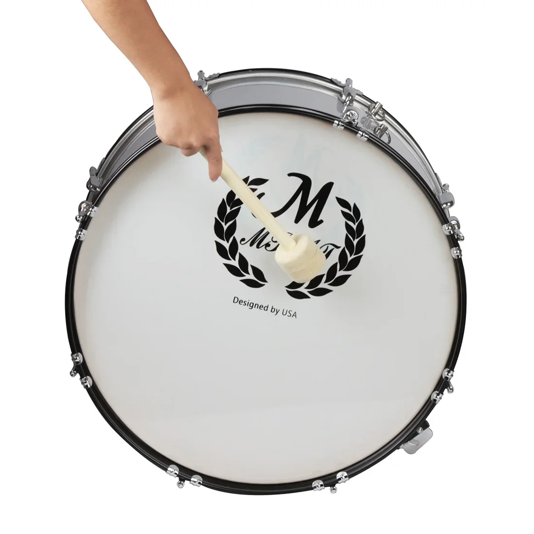 Log Snare Drum Stick Bass Drum Holz Drumsticks Wolle Filzkopf Percussion Musik instrument Zubehör hochwertige Werkzeuge Image