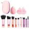 10 Stück Make-up Pinsel Set profession elle Foundation Kosmetik erröten Lidschatten Kontur Mischung