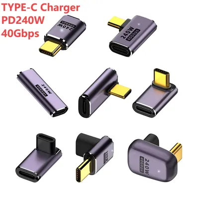 USB 4,0 pd 240w 8k 60hz Ladeans chluss für MacBook 40gbps Hochgeschwindigkeits-USB c otg Typ-C Multifunktions-Adapter von Stecker zu Buchse Image