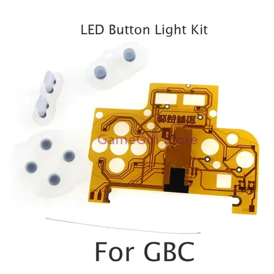 1set für gameboy color gbc knopf licht baugruppe led knopf licht farbe mod kits Image