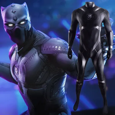 Wakanda Forever Superhelden Black Panther Cosplay Halloween-Kostüme Black Panther Spandex Image