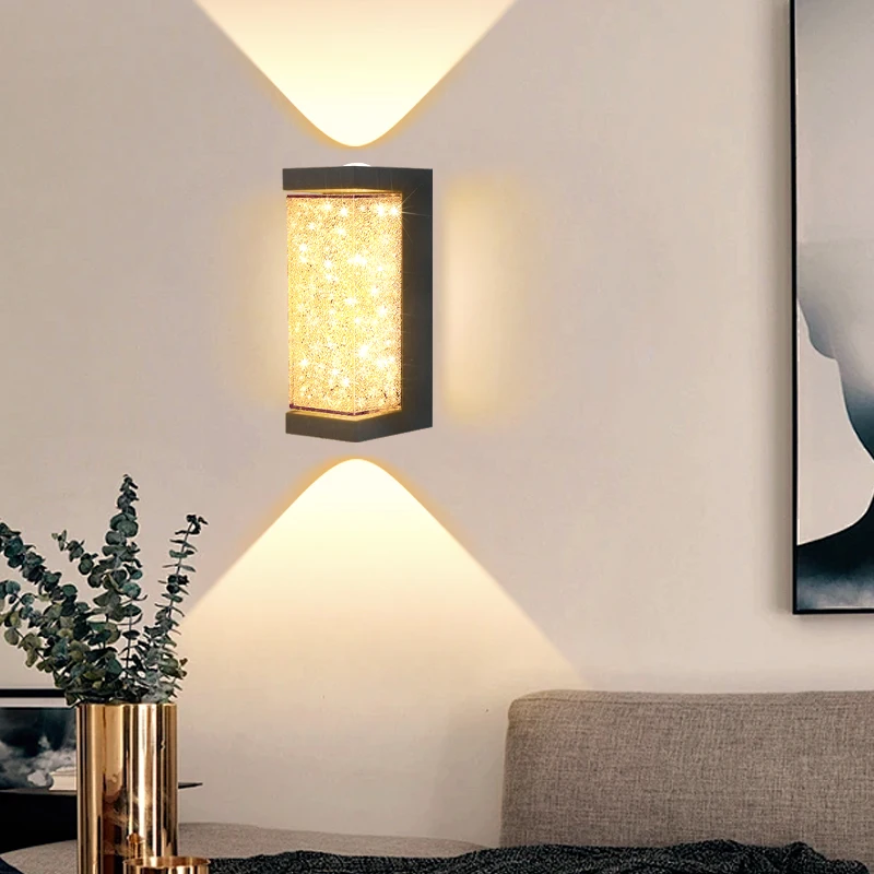 Nordic Kreative Kristall wandleuchte Innen 10W mode moderne minimalistischen modell nacht wohnzimmer hintergrund wandleuchte AC85-265