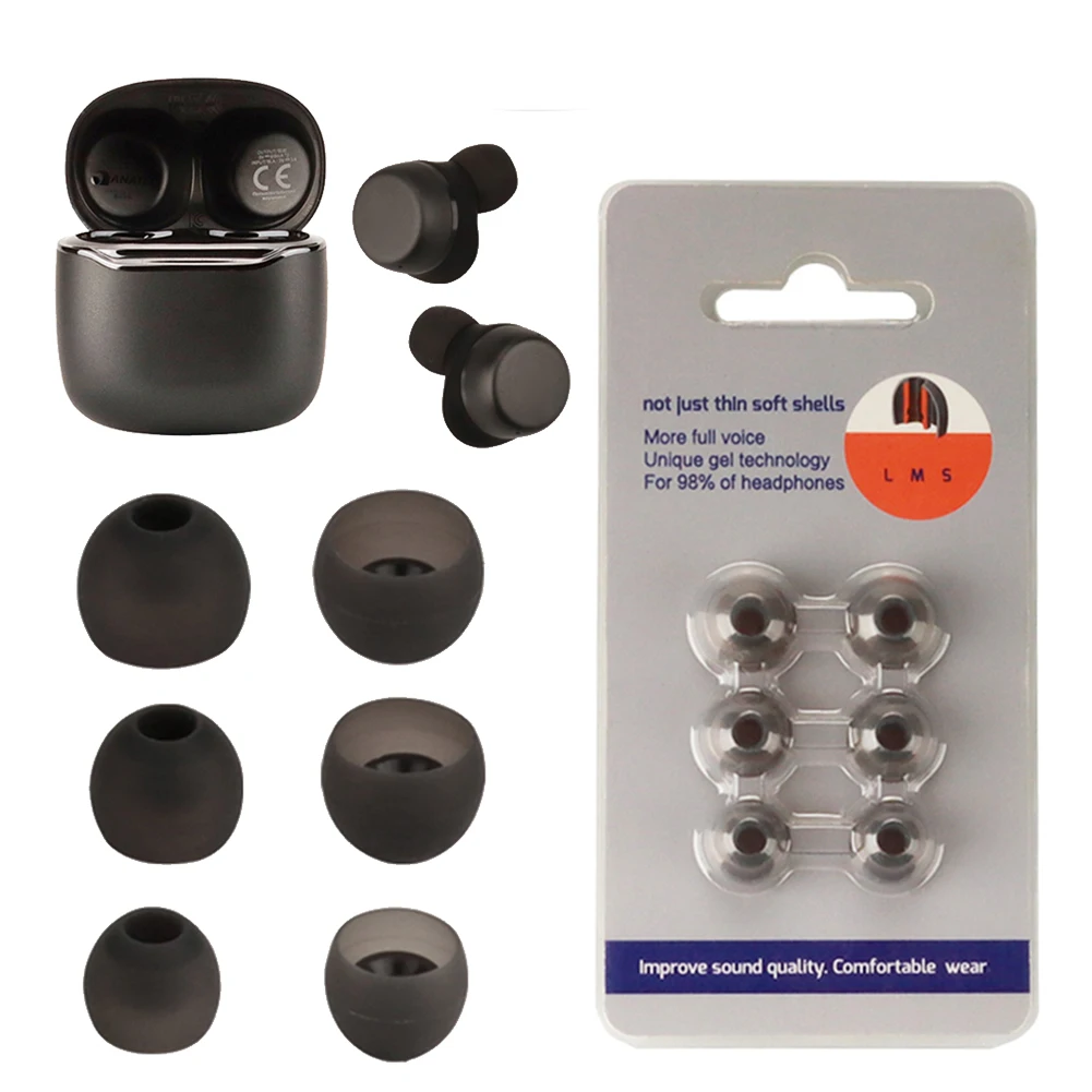 Für jbl tour pro silikon ohr stöpsel kopfhörer ersatz ohr spitzen ohr stöpsel s m l größe in-ohr ohrhörer zubehör Image