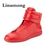 38-46 Luxusmarke Herren schuhe Shinny Leder Freizeit schuhe Herren High Top Silber Gold Rot