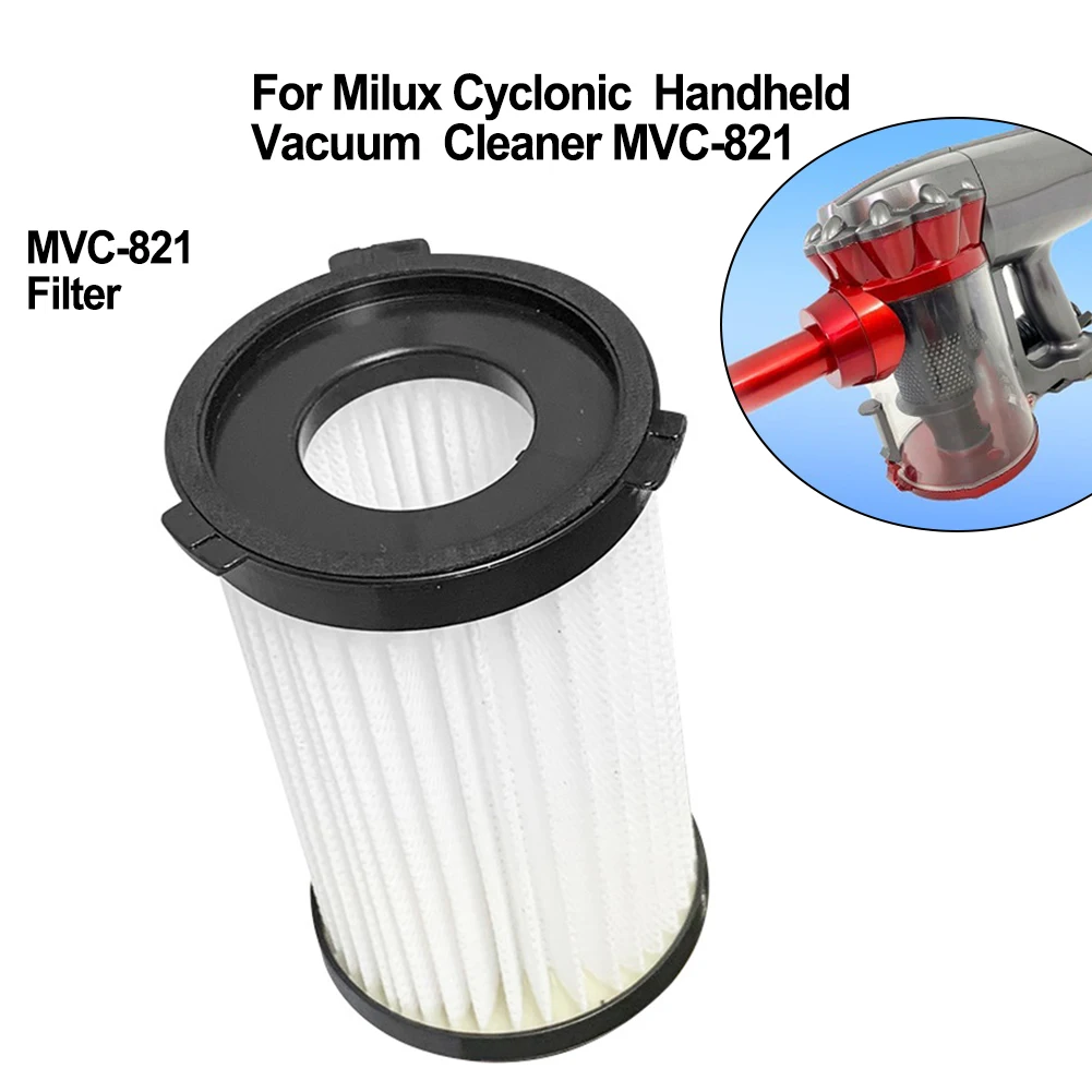 Für milux MVC-821 teil hands taub sauger filter wasch bar wieder verwendbar für riino evolution v8 v8 für samu giken vc185go Image