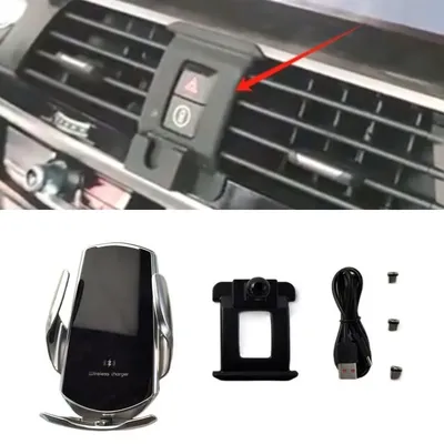 15w Schnell ladegerät kabelloses Ladegerät Auto halterung Telefon halterung automatische Klemmung Image