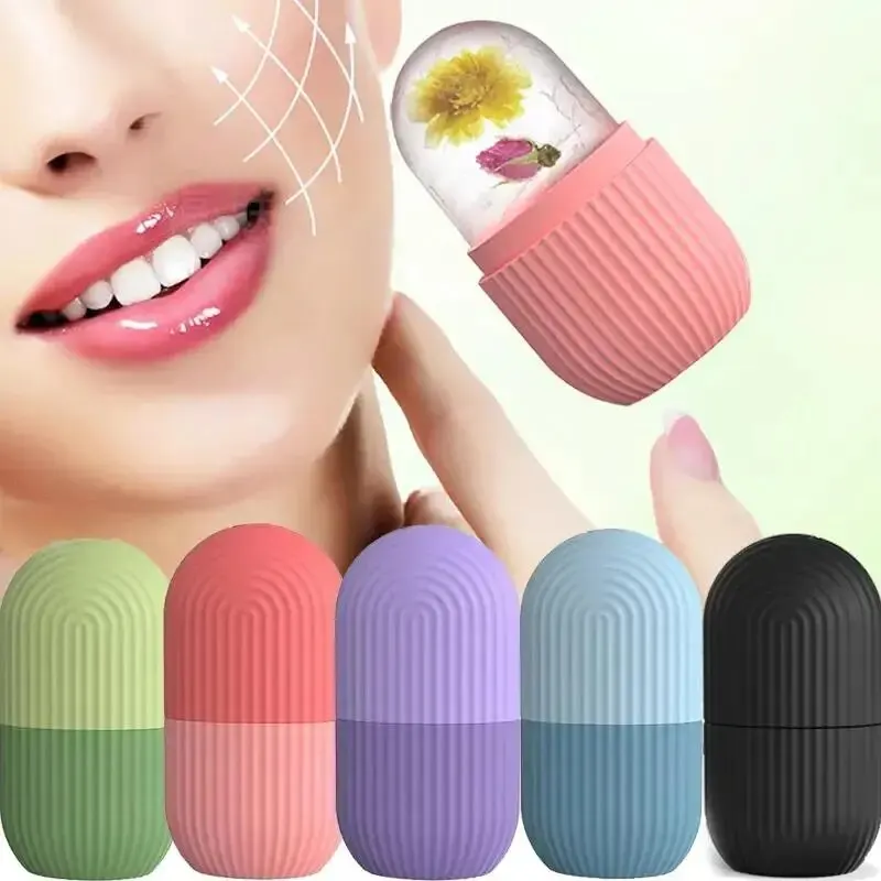 Silikon Ice Cube Trays Schönheit Lifting Eis Ball Gesicht Massager Contouring Eye Roller Gesichts Behandlung Reduzieren Akne Hautpflege Werkzeug Image