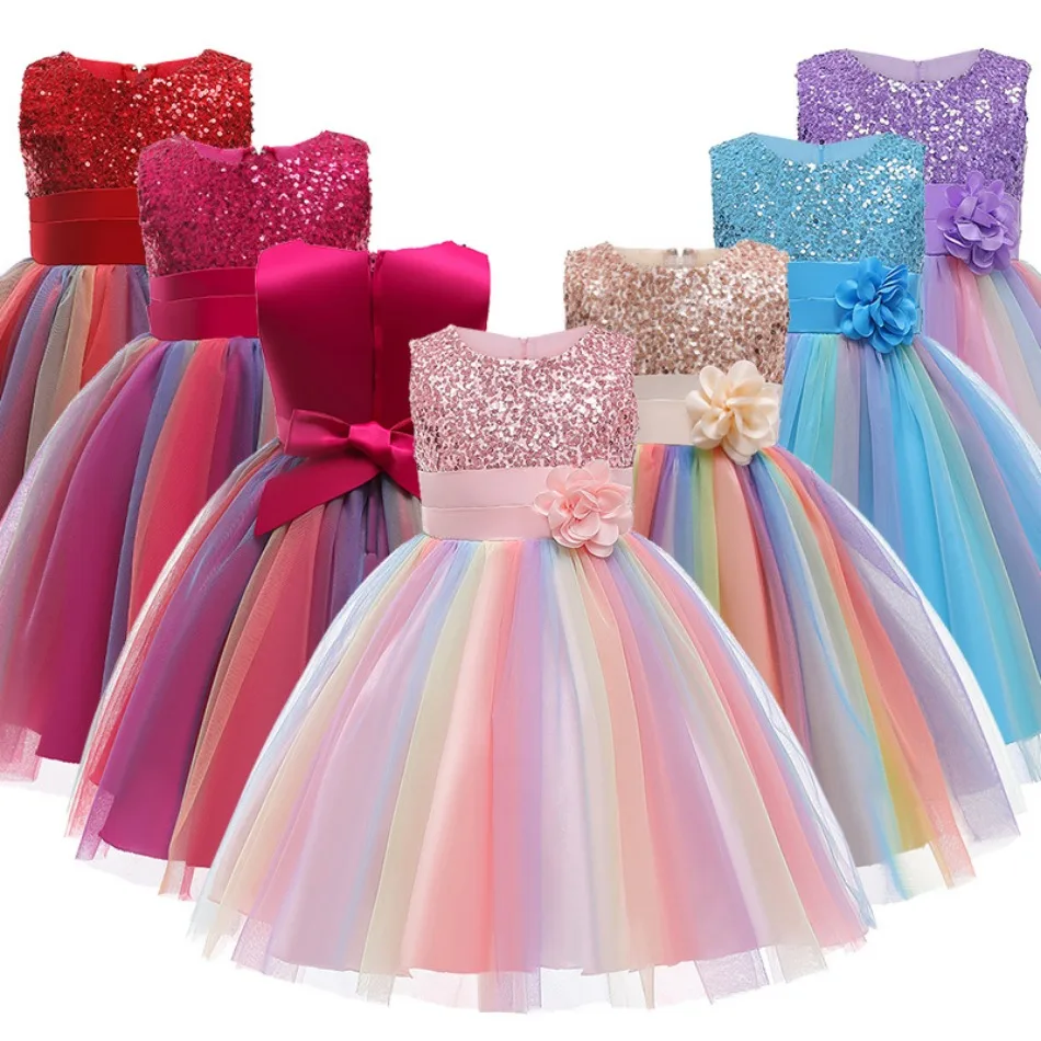2-12y Mädchen Sommer Spitze Prinzessin Kleid Kinder Blumen kleid Kleider für Mädchen Kleidung Kinder Geburtstags feier Tutu benutzer definierte Vestidos Image
