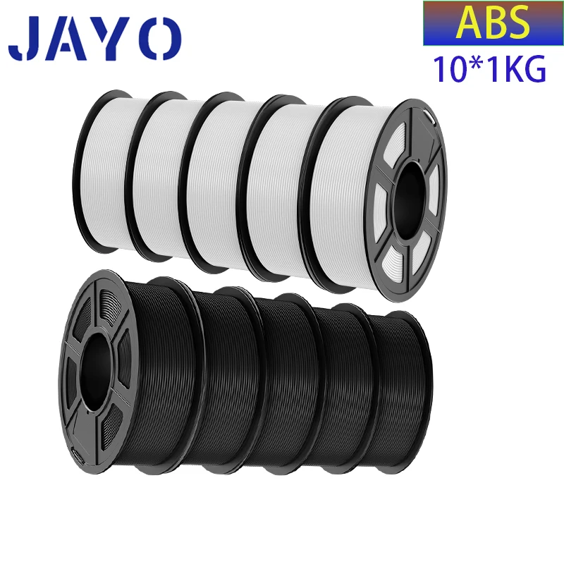 JAYO 3D-Drucker-Filament, 1,75 mm, 10 kg, ABS-Filament, Durchmesser FDM-Druck Toleranz 0,02 mm, hohe Zähigkeit, keine Blase, FDM-3D-Drucker Image