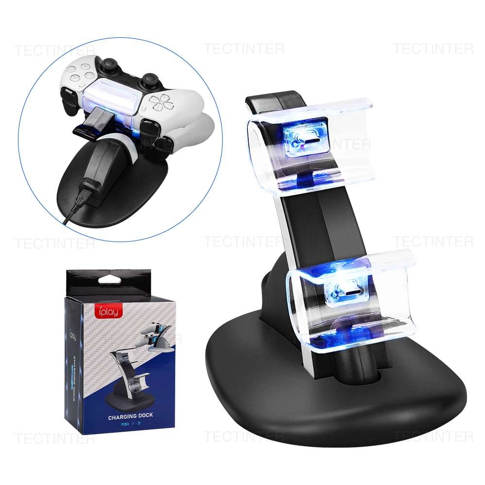Für PS5 Controller Dock Ladegerät für PS5 Control Typ-C Ladestation Station Cradle für Playstation 5 PS5 spiel Zubehör Image