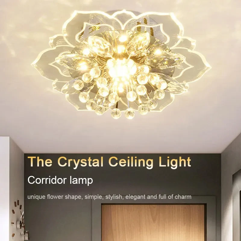 Moderne LED Decke Licht Kristall Decke Lampe Schlafzimmer Kronleuchter Innen Beleuchtung Für Wohnzimmer Dekoration Led Kronleuchter