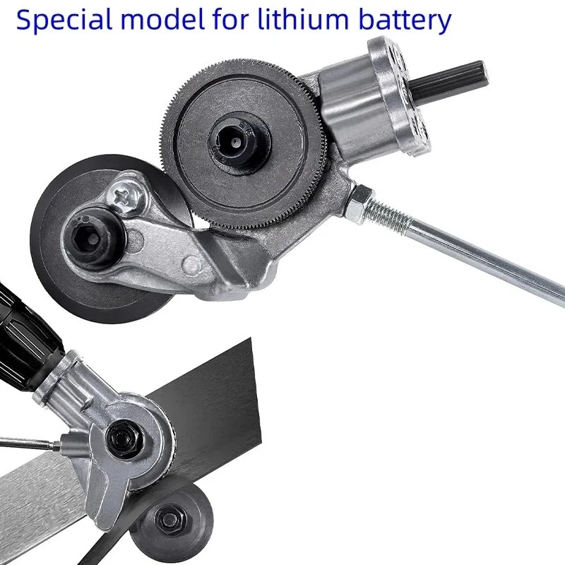 Elektrische Bohrer Platte Cutter Metall Blatt Cutter Kostenloser Schneiden Werkzeug Knabber Säge Cutter Platte Punch Schere Image