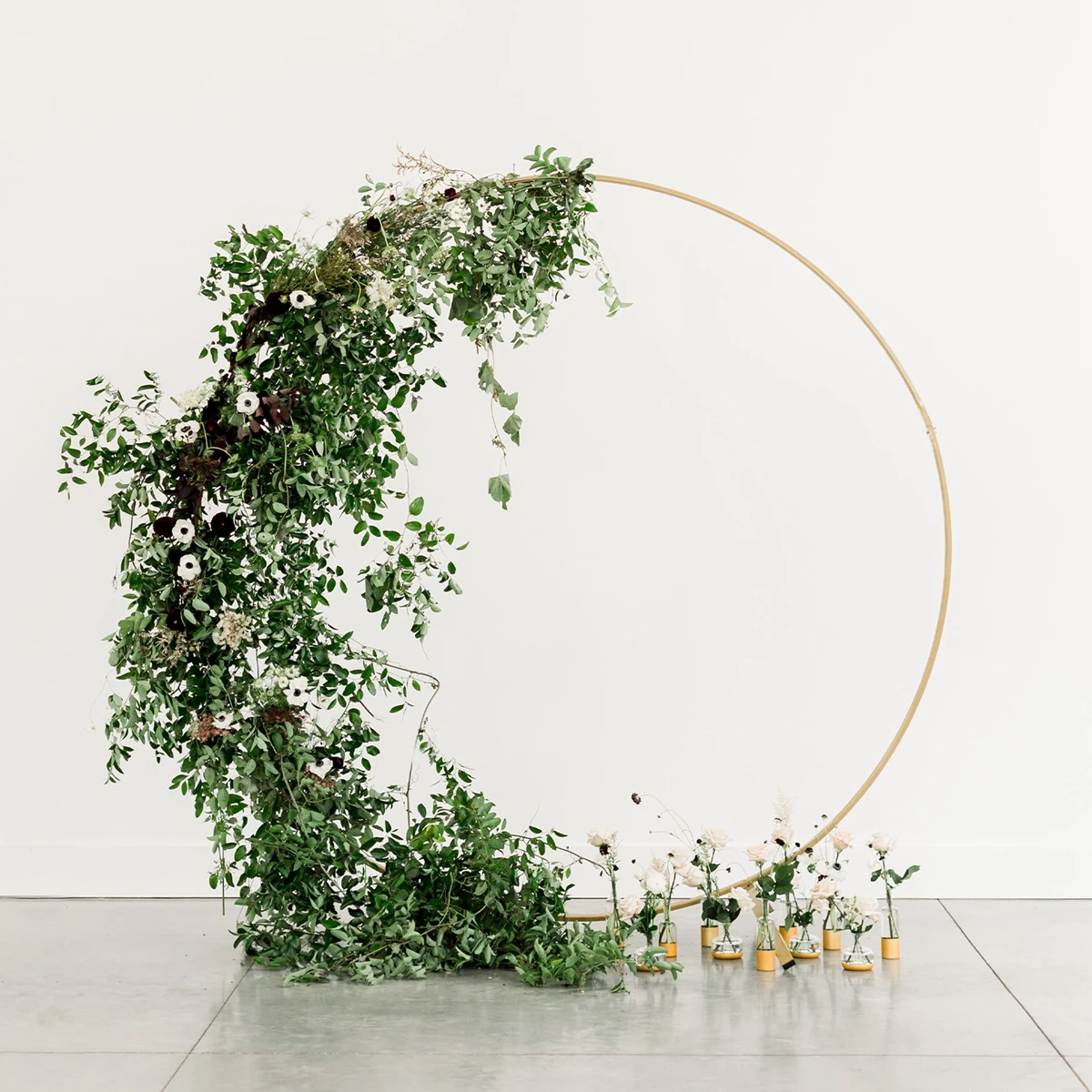 Metall Kreis Bogen Girlande Stehen Hochzeit Party Decor Runde Ballon Bogen Gold Hintergrund Stehen Hochzeit Gefälligkeiten Party Dekorationen Image