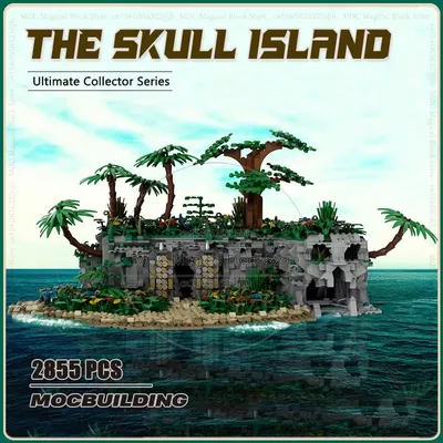 Die Insel Moc Bausteine Strand Technologie Ziegel DIY Montage Modell setzt kreative Sammlung Spielzeug Weihnachts geschenke Image