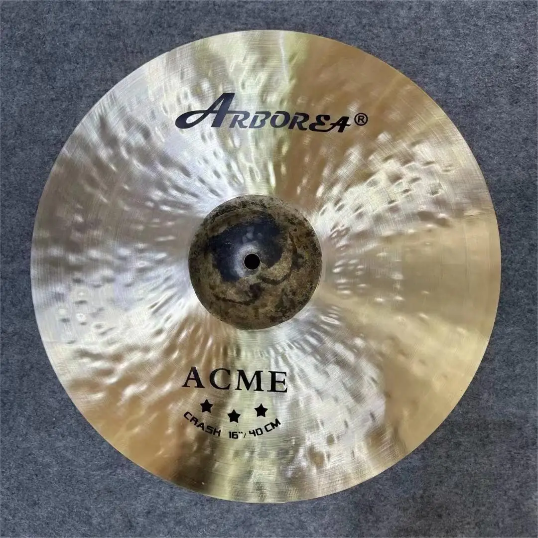 Arborea Professional Becken-Acme-Serie Crash-Becken 14-19 Zoll Bronze hand gefertigte Becken Trommel Zubehör Schlag instrument Image