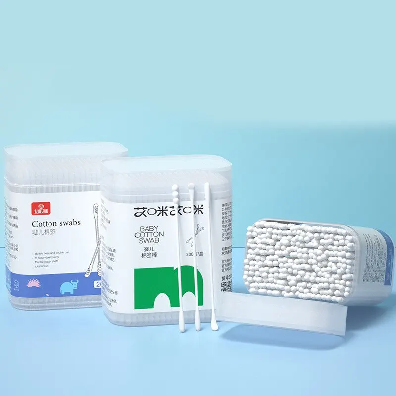 Doppelkopf Wattes täbchen Frauen Make-up Lippenstift Knospen Spitze Sticks Nase Ohr Reinigung Gesundheits wesen Werkzeuge Baston cillos Oidos Image