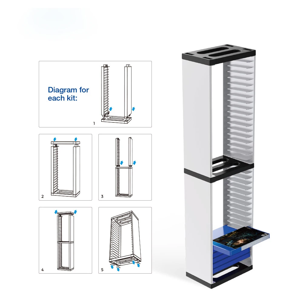 Dobe Game Storage Disk Halter für Switch ps4 Einser TP5-0519 Image