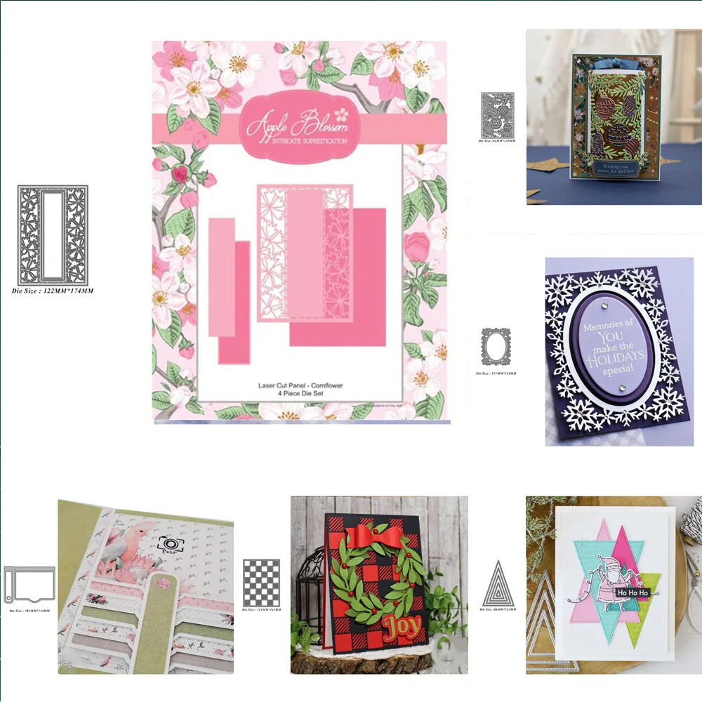 Hintergrund Rahmen Metalls chneid werkzeuge DIY Scrap booking Album Papier karte Vorlage Form Prägung Handwerk Dekoration gestanzt Image
