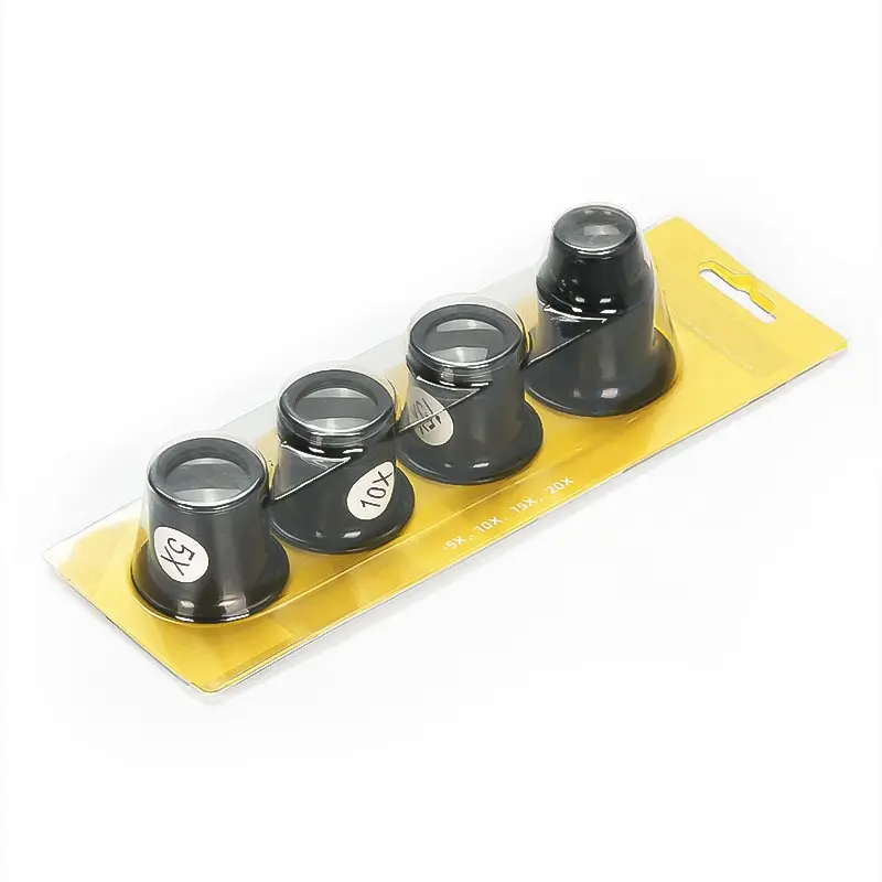 Uhr reparatur werkzeug uhr reparatur 5 bis 20 mal lupe brille brille uhr reparatur lupe set 4pcs Image