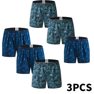 3 stücke Männer Unterwäsche Herren Boxer Shorts Casual Baumwolle Unterhose Hohe Qualität Panty Marken Lose Menstruations Höschen Jungen Unterwäsche Image