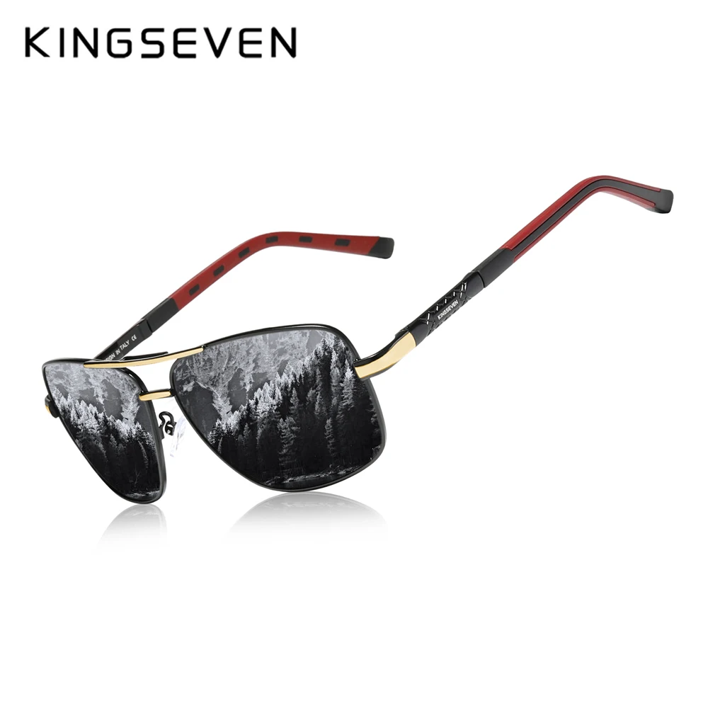 Kings even aluminium magnesium männer sonnenbrille polarisierte blend freie spiegel linse männer fahren brillen für männer/frauen uv400 Image