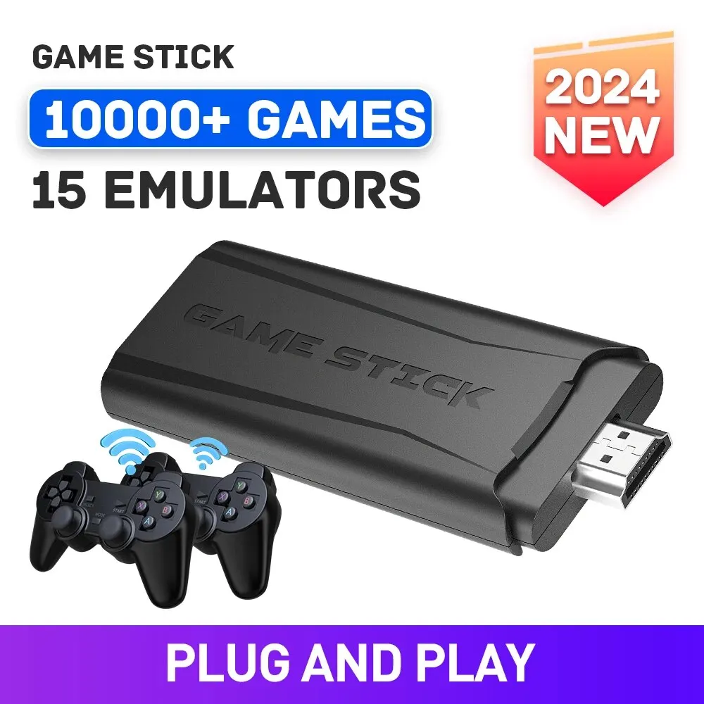2024 Neue Game Stick Retro-Spielekonsole Super Console S2 Pro mit 10.000 Spielen 15 Emulatoren für PS1/GB/FC/MD/GBA Videospiel-Player