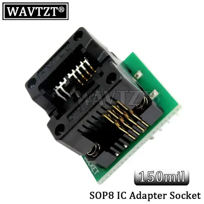 Wavtzt Soic8 Sop8 zu Dip8 EZ Programmierer Adapter Sockel Konverter Modul 150mil Image